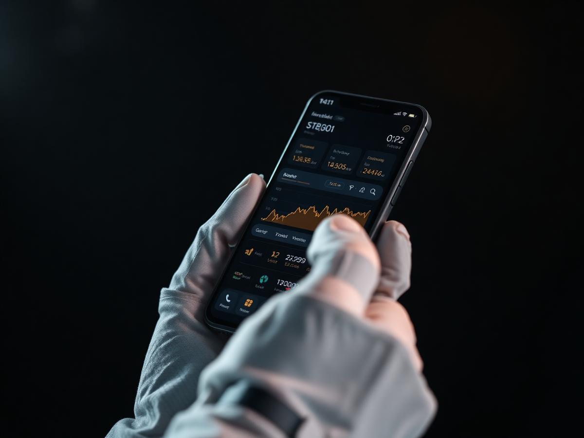 A smartphone displaying the Regolith investment cockpit.